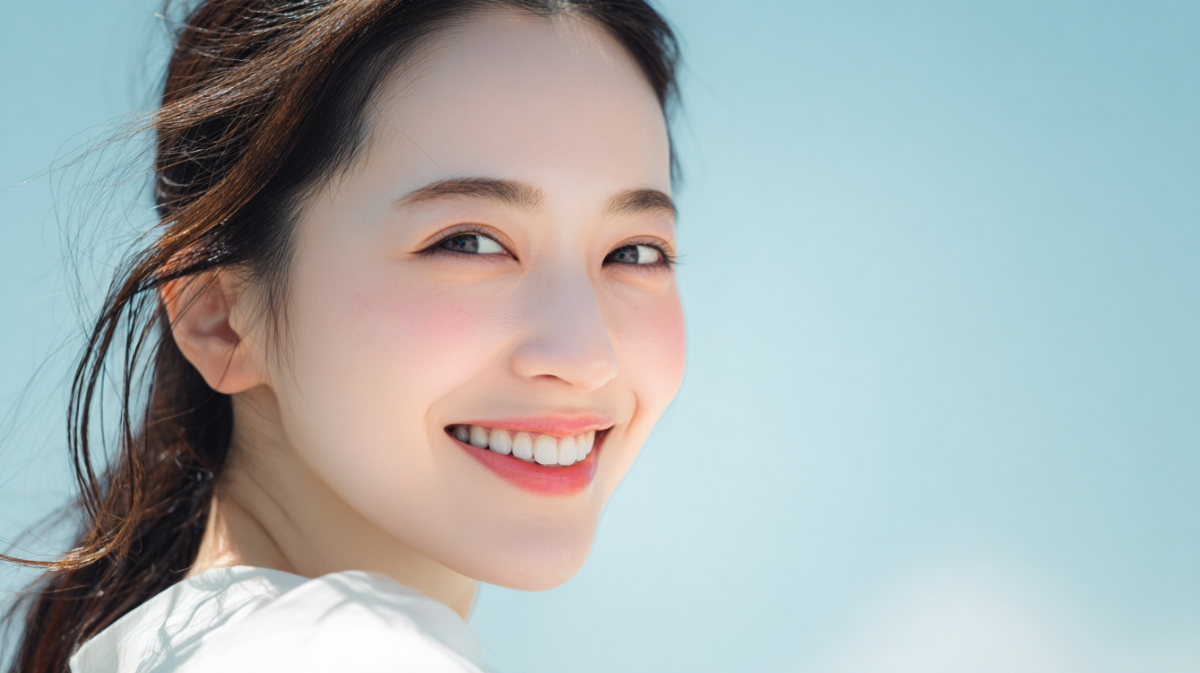 ホワイトニング治療で綺麗になった歯